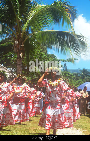 Tiare Tahiti Tiare, Jour, Papeete, Tahiti. Banque D'Images