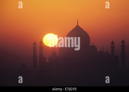 Taj Mahal, Agra, Inde Banque D'Images