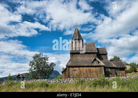 Patrimoine mondial de l'église de Urnes, Norvège Banque D'Images