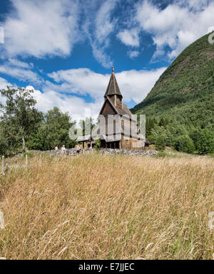 Patrimoine mondial de l'église de Urnes, Norvège Banque D'Images