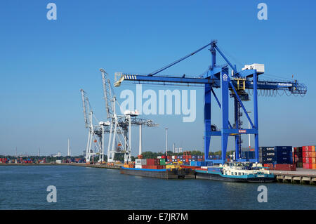 Rotterdam, Pays-Bas : le port de Rotterdam est le troisième plus grand port du monde Banque D'Images