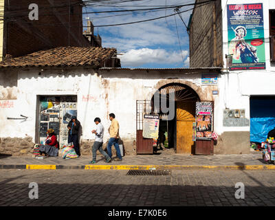 Calle Nueva street - Cusco, Pérou Banque D'Images