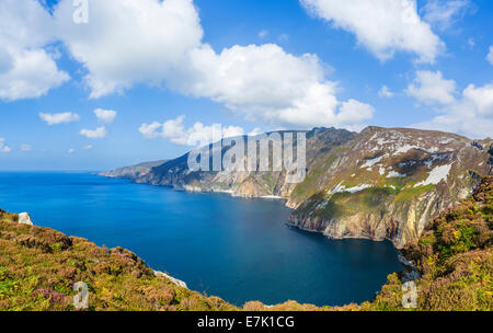 Les falaises de Slieve League du point de vue extérieur Teelin, comté de Donegal, en République d'Irlande Banque D'Images