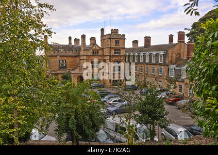 Médiévale Lincoln Bishop's Palace est une attraction historique du visiteur dans la ville de Lincoln Banque D'Images