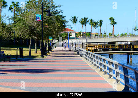 River Walk Bradenton en Floride FL Banque D'Images