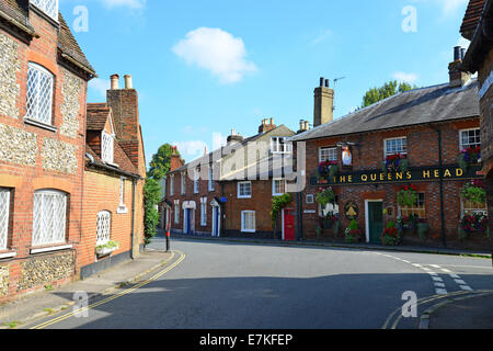 Maisons d'époque, la rue de l'Église, Chesham, Buckinghamshire, Angleterre, Royaume-Uni Banque D'Images