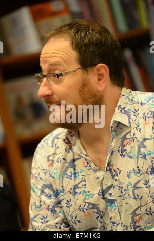 Chris Chibnall scénariste, créé hit TV BROADCHURCH série situé sur la côte ouest du Dorset, UK. Banque D'Images