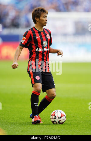 Bundesliga allemande, de la saison 2014/2015, journée 4, 20.9.2014, Schalke 04 - Eintracht Francfort ---- Takashi Inui Banque D'Images