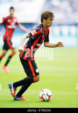 Bundesliga allemande, de la saison 2014/2015, journée 4, 20.9.2014, Schalke 04 - Eintracht Francfort ---- Takashi Inui Banque D'Images