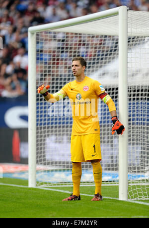 Bundesliga allemande, de la saison 2014/2015, journée 4, 20.9.2014, Schalke 04 - Eintracht Francfort ---- Kevin Trapp Banque D'Images