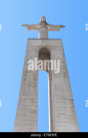 Jésus-christ monument à Almada, district de Lisbonne, Portugal Banque D'Images