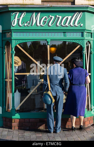 Black Country Living Museum 40s nuit 2014 Banque D'Images