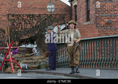 Black Country Living Museum 40s nuit 2014 Banque D'Images