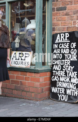 Black Country Living Museum 40s nuit 2014 Banque D'Images