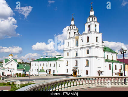 Église orthodoxe principal du Bélarus - Cathédrale du Saint Esprit à Minsk. Banque D'Images