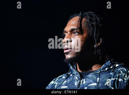 Pusha T effectue en première partie de 2 Chainz au Fillmore Miami Beach dans le cadre de la 2 bon d'être tournée T.R.U. : Pusha T Où : Miami Beach, Florida, United States Quand : 18 Mars 2014 Banque D'Images