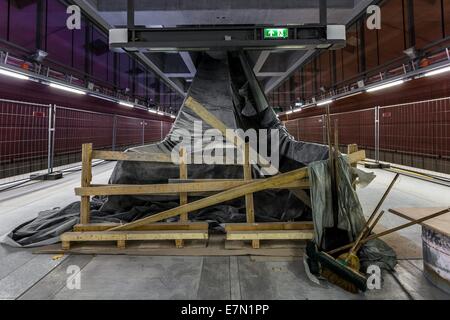 En construction souterraine Banque D'Images