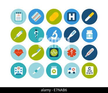 Télévision icons set 18 Banque D'Images