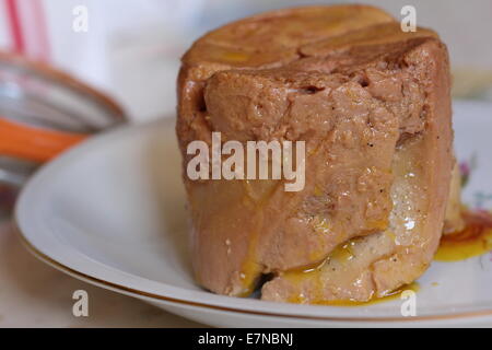 Foie gras, foie d'oie Banque D'Images