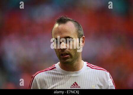 Andres Iniesta. Salvador BA 13 jun 2014. Jogo 03 Holanda VS