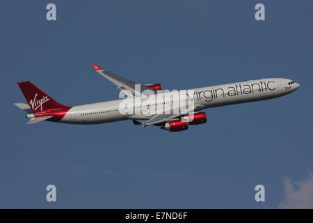 AIRBUS A340 de Virgin Atlantic 600 Banque D'Images