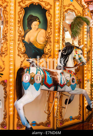 Carrousel dans Florence Toscane Italia Italie Europe Banque D'Images