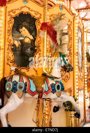 Carrousel dans Florence Toscane Italia Italie Europe Banque D'Images