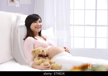 Femme enceinte Banque D'Images