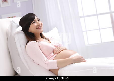 Femme enceinte Banque D'Images