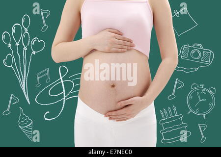 Femme enceinte Banque D'Images