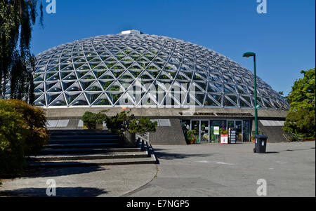 Bloedel Conservatory dans le parc Queen Elizabeth, à Vancouver, Colombie-Britannique, Canada. Banque D'Images