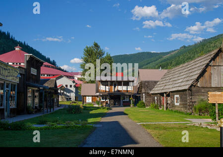 Heritage Ghost Town, 3 Valley Gap hotel, Canada Banque D'Images