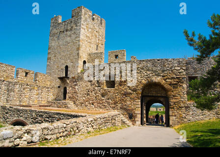 Tour de Castellan et porte du despot, parc forteresse de Kalemegdan, Belgrade, Serbie, Europe du Sud-est Banque D'Images