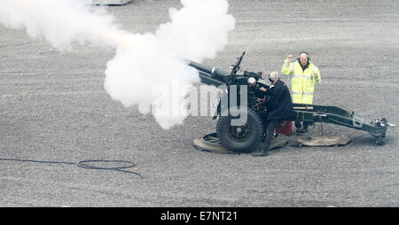 L'Ordnance QF 25 pounder,-l'Ordnance QF 25 pounder de Fort Nelson Banque D'Images