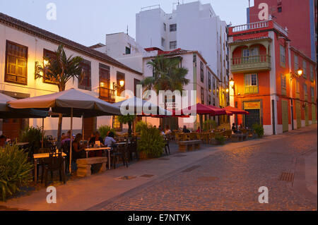 Canaries, Canaries, Iles britanniques, La Palma, Espagne, Europe, à l'extérieur, personne, Placeta de Borrero, Vieille Ville, Santa Cruz de La Palma, Banque D'Images