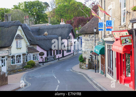 L'Angleterre, l'Europe, Hampshire, Île de Wight, vieux village de Shanklin Banque D'Images