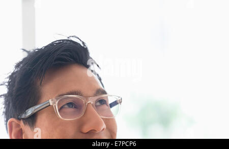 Portrait de l'homme en contemplant Banque D'Images