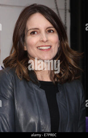 Soirée d'ouverture de Broadway's Aladdin au New Amsterdam Theatre - Arrivées. Avec : Tina Fey Où : New York, New York, United States Quand : 20 Mars 2014 Banque D'Images
