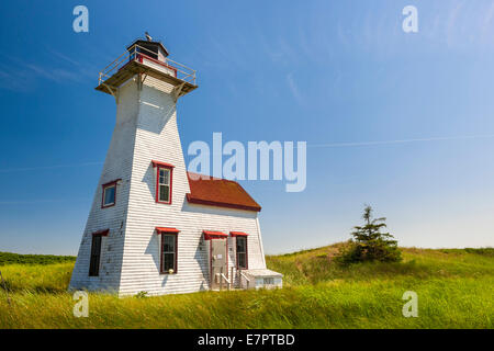 Nouvelle gamme phare arrière de Londres dans le comté de Queens, Prince Edward Island, Canada Banque D'Images