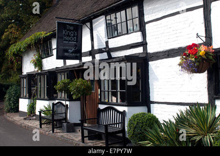 Le King's Head Pub, Aston Cantlow, Warwickshire, England, UK Banque D'Images