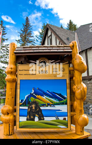 Signe, parc national Banff, Alberta, Canada Banque D'Images