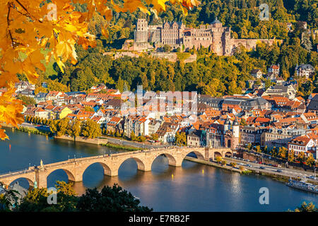 Vue sur Heidelberg Banque D'Images