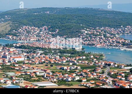 Vue panoramique de la ville de Trogir, en Dalmatie, Croatie Banque D'Images