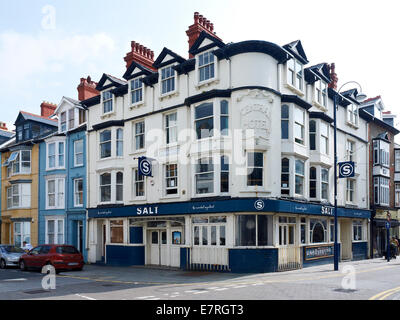 Restaurant sel, ancien hôtel central, à Portland Street à Aberystwyth, Ceredigion Pays de Galles UK Banque D'Images
