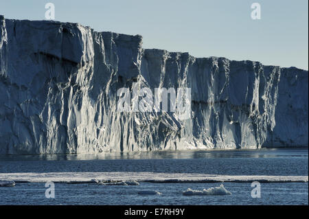 Bord d'un plateau de glace dans la mer de Ross, Antarctique Banque D'Images