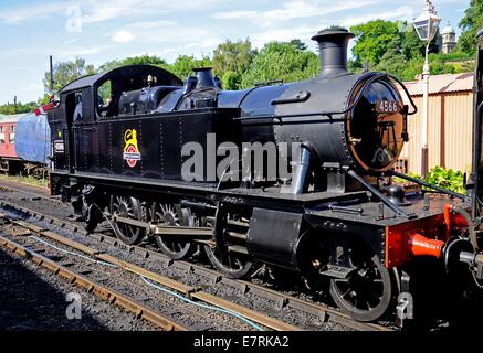 Petites Prairies Locomotive 4500 Class 2-6-2T, Bridgnorth, England, UK. Banque D'Images