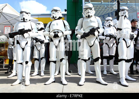 Star Wars Stormtroopers de la 501ème Légion, garnison allemande, Legoland Allemagne, 6 juin 2011. Banque D'Images