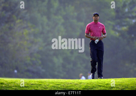 Oakmont, Pennsylvanie, USA. 17 Juin, 2007. Tiger Woods en action au cours de l'US Open à Oakmont Country Club le 17 juin 2007 à Oakmont, Pa.ZUMA Press/Scott A. Miller. © Scott A. Miller/ZUMA/ZUMAPRESS.com/Alamy fil Live News Banque D'Images