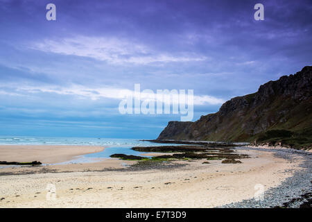 Les cinq doigts Strand à Cheltenham, Malin Head, comté de Donegal, Irlande. Banque D'Images