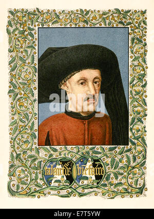 Henry de Portugal (1394-1460), alias "Henri le Navigateur" responsables de l'exploration maritime Portugaise. Voir la description pour plus d'informations. Banque D'Images